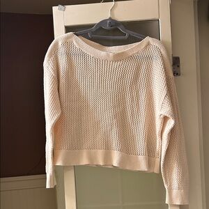 Old Navy Women's Cream Knit Sweater